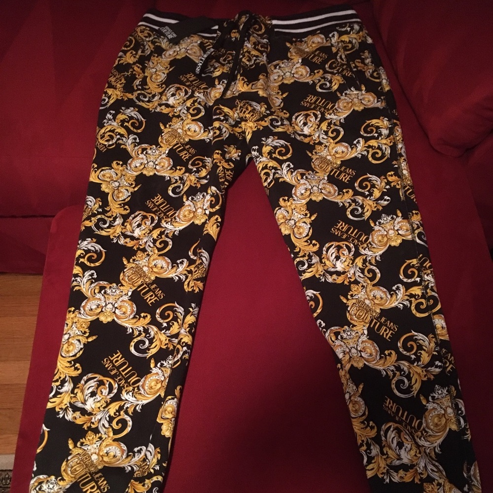 Versace Jeans Couture Baroque joggers. Size XL. 36 waist. New. Authentic.